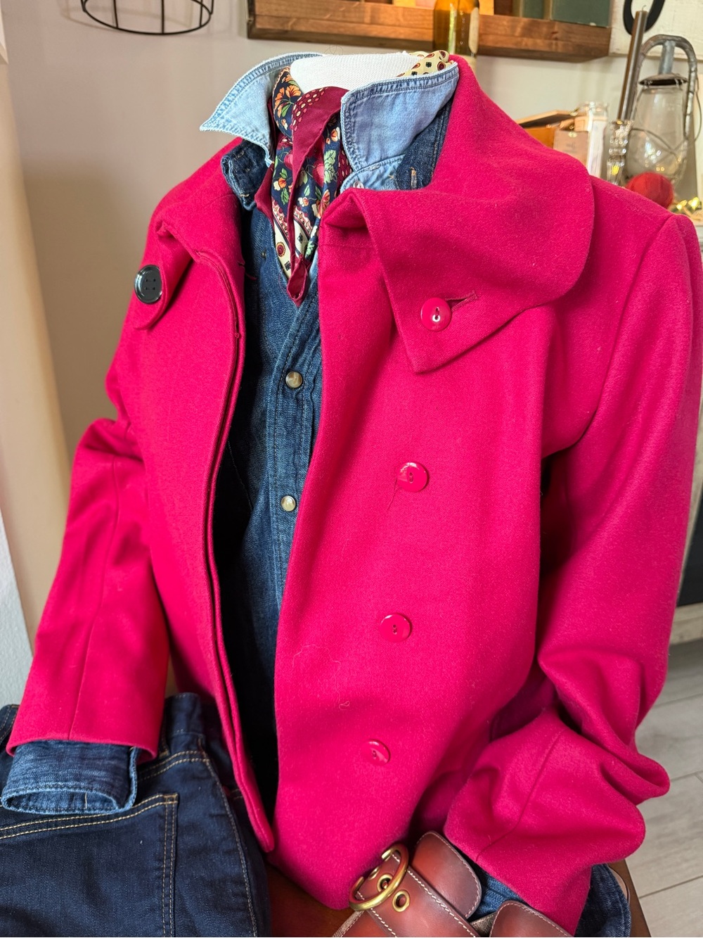 Calvin Klein Fuchsia Pink Short Coat Jacket Women’s Size 10
